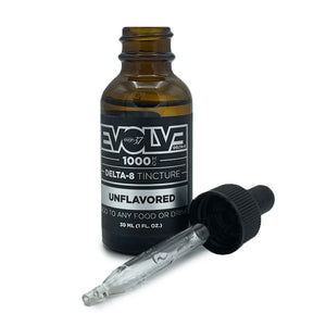 EVOLVE by Evan37 | Delta-8 THC Tincture | Unflavored | 1000mg | 30ml | Delta 8 Hemp Oil