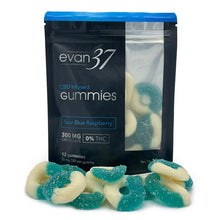 Load image into Gallery viewer, Blue Raspberry CBD Infused Gummies - evan37
