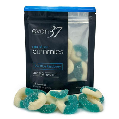 Blue Raspberry CBD Infused Gummies