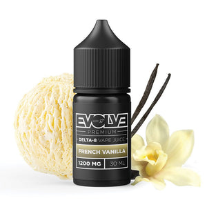 EVOLVE Delta-8 Vape Juice - French Vanilla - evan37