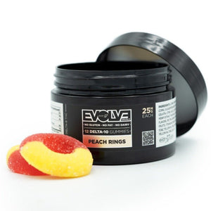 EVOLVE Peach Rings Delta-10 Gummies - evan37