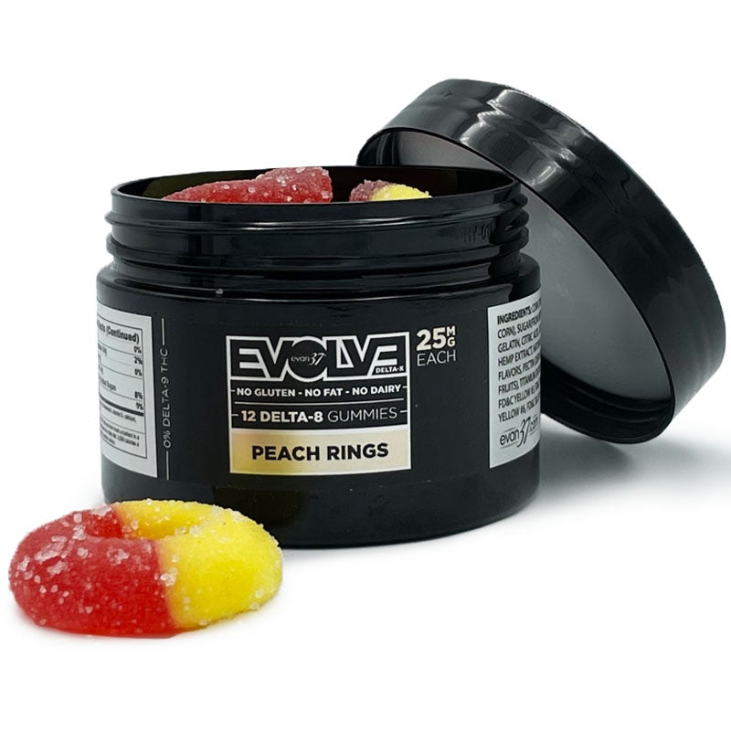 EVOLVE Peach Rings Delta-8 Gummies - evan37