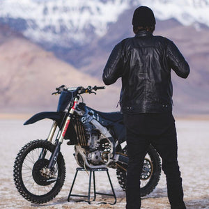 Genuine Lambskin Leather Moto Jacket - evan37