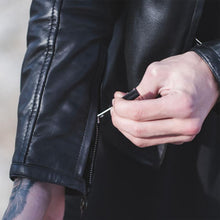 Load image into Gallery viewer, Genuine Lambskin Leather Moto Jacket - evan37
