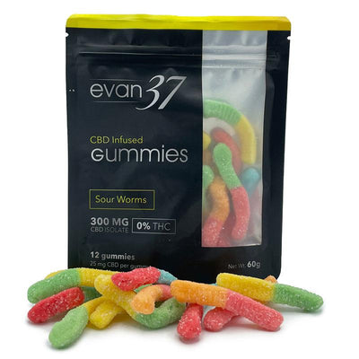 Sour Worms CBD Infused Gummies